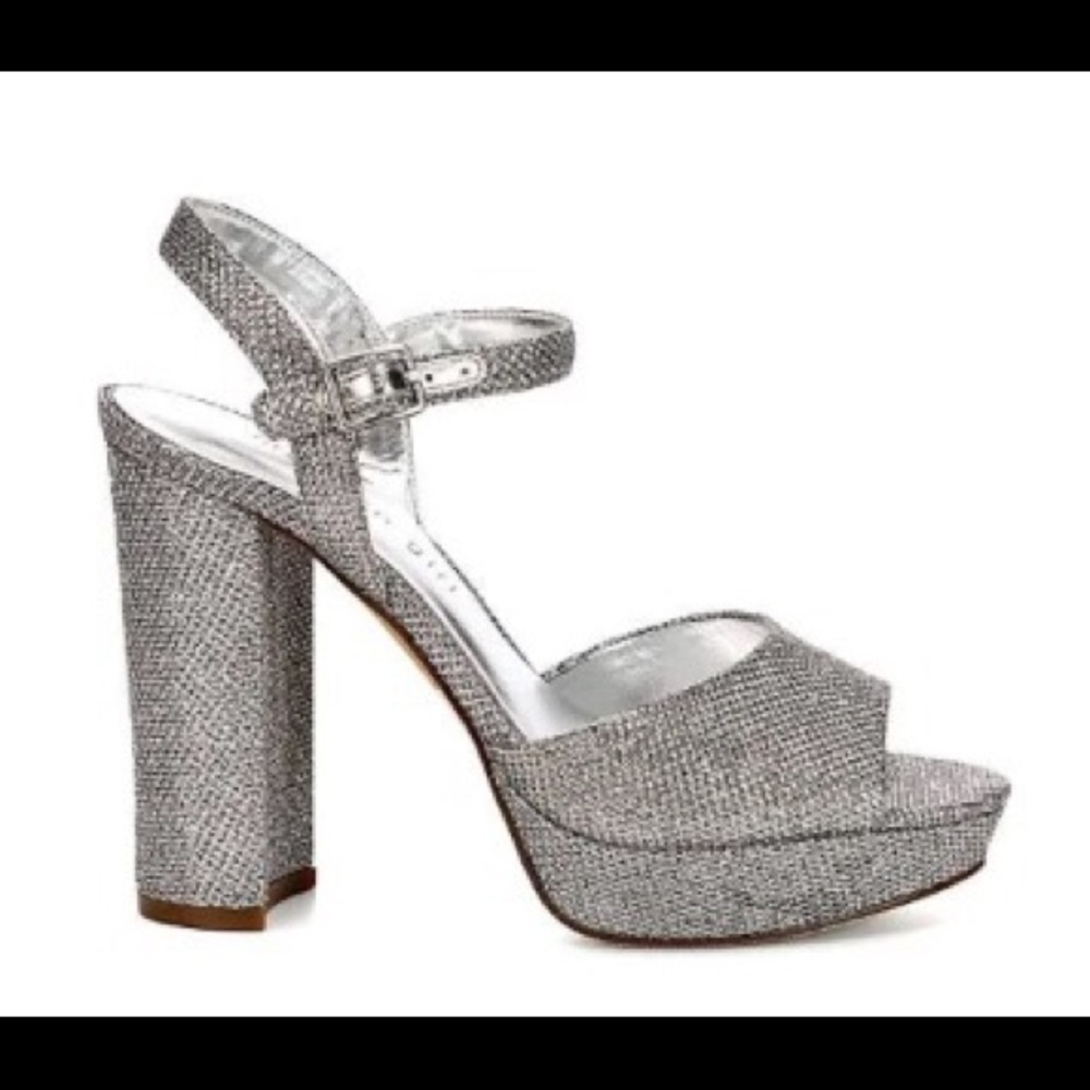 Madden Girl Silver Sparkly Heel